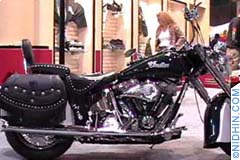 International bike show in Manhattan, New York, NY. Harley Davidson, Yamaha, Kawasaki, Indian, Honda, BMW, Suzuki