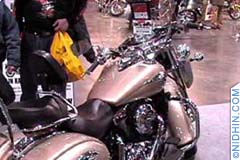 International bike show in Manhattan, New York, NY. Harley Davidson, Yamaha, Kawasaki, Indian, Honda, BMW, Suzuki