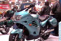 International bike show in Manhattan, New York, NY. Harley Davidson, Yamaha, Kawasaki, Indian, Honda, BMW, Suzuki
