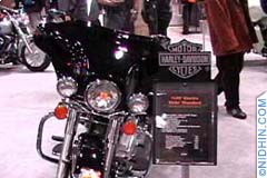 International bike show in Manhattan, New York, NY. Harley Davidson, Yamaha, Kawasaki, Indian, Honda, BMW, Suzuki