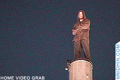 Magician David Blaines Vertigo in Bryant Park, Manhattan