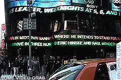 Magician David Blaines Vertigo in Bryant Park, Manhattan