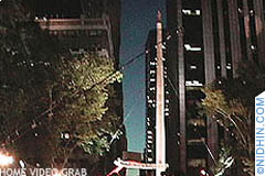 Magician David Blaines Vertigo in Bryant Park, Manhattan