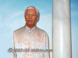 Nelson Mandela at Madame Tussauds Wax Museum on 42nd street Times Square, New York - Popular Culture Trendsetters  ~ also included are such notables as Babe Ruth, Janis Joplin, The Beatles, Marilyn Monroe, John Wayne, and Neil Armstrong, among others.