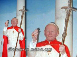 Ioannes Paulus PP. II Karol Wojtyla at Madame Tussauds Madame Tussauds Wax Museum on 42nd street Times Square, New York - Popular Culture Trendsetters ~ Portraits of iconic celebrities and trendsetters
who helped shape each decade of the 20th
century are represented in vignettes
highlighted by the fashions, trends, news and fads of the era.