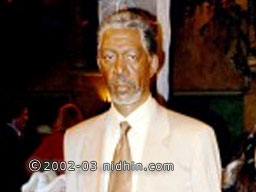 Morgan Freeman at Madame Tussauds Wax Museum on 42nd street Times Square, New York - Popular Culture Trendsetters  ~ also included are such notables as Babe Ruth, Janis Joplin, Charlie Chaplin, The Beatles, Marilyn Monroe, John Wayne, and Neil Armstrong, among others.