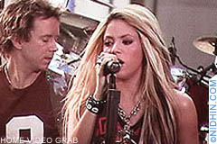 Shakira performs the song Fool • Underneath Your Clothes • Whenever, Wherever