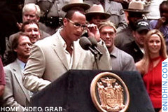 The Rock WWE at the Podium